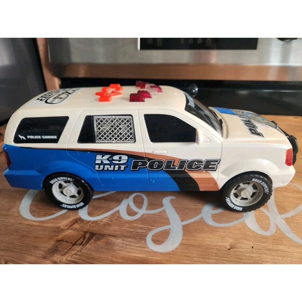 **WORKS Road Rippers Police K-9 Unit‎ SUV Motorized Lights Blue Car Toy State